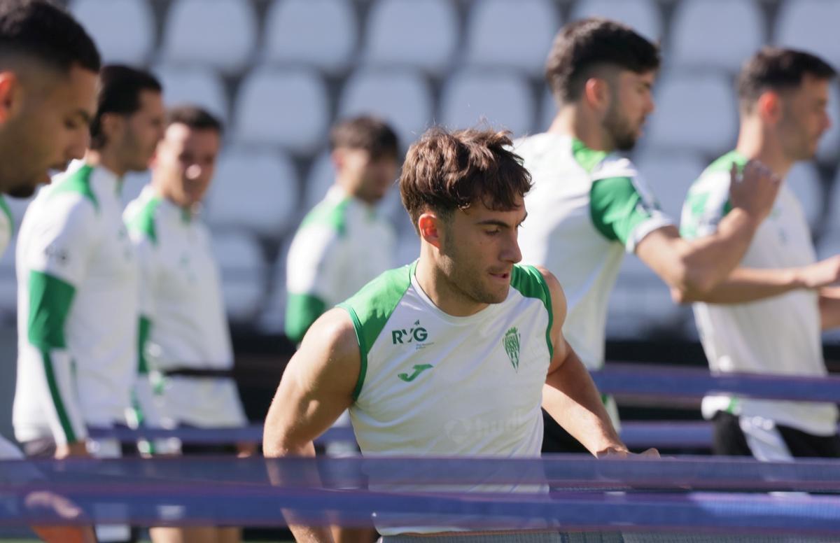 Percan, durante un entrenamiento.