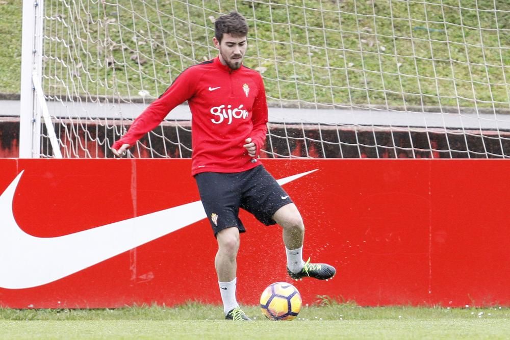 Entrenamiento del Sporting de Gijón