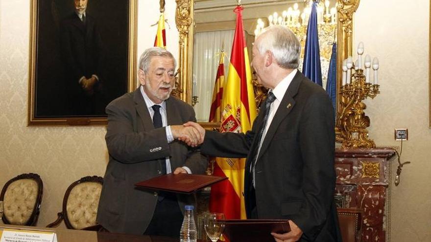 Aragón firma con el Estado el fondo de inversiones del 2014