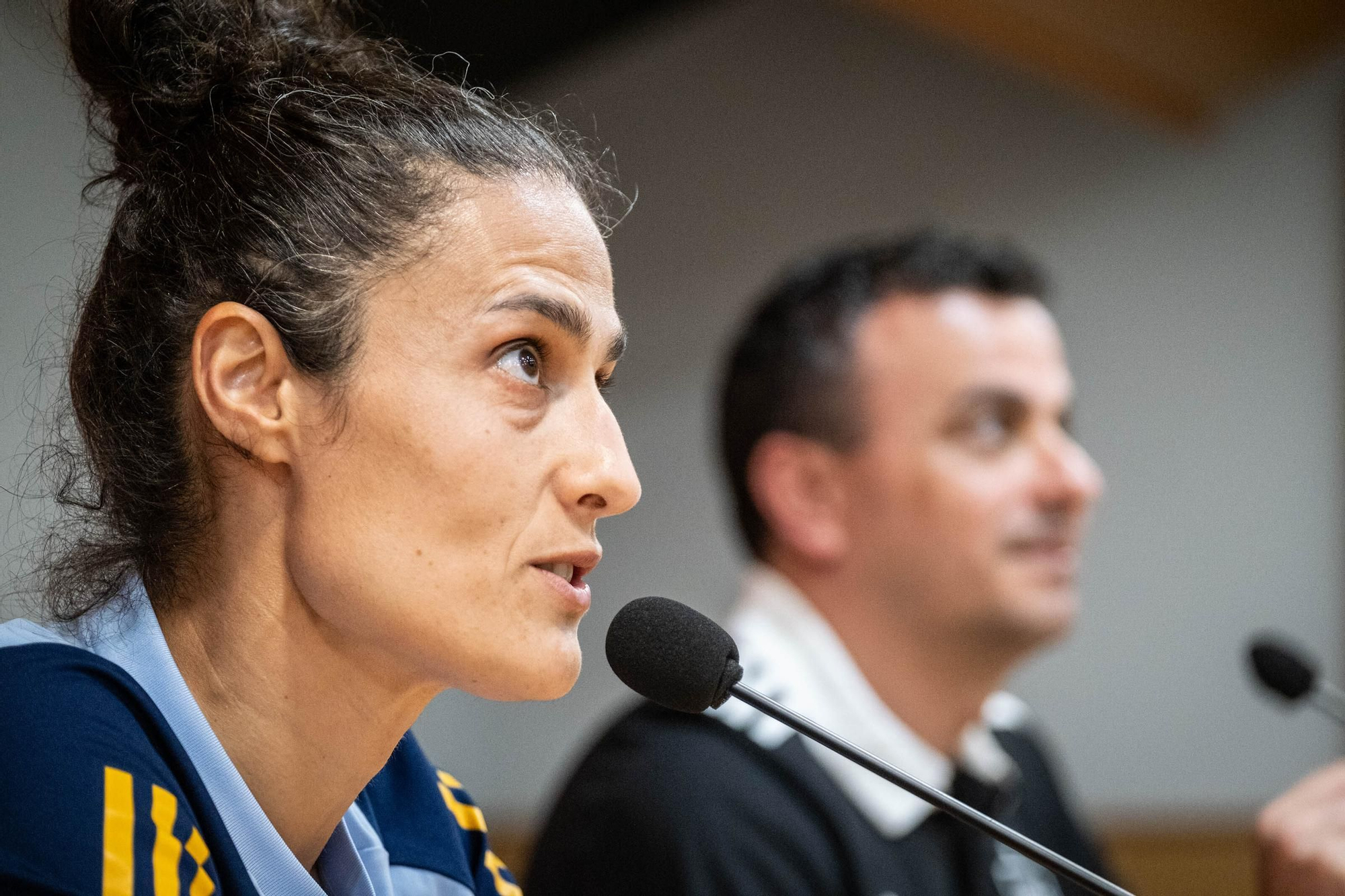 Training and press conference of the women's soccer team in Tenerife