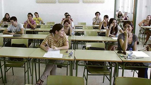 Una imagen de una de las últimas convocatorias de oposiciones de la conselleria de Educación.