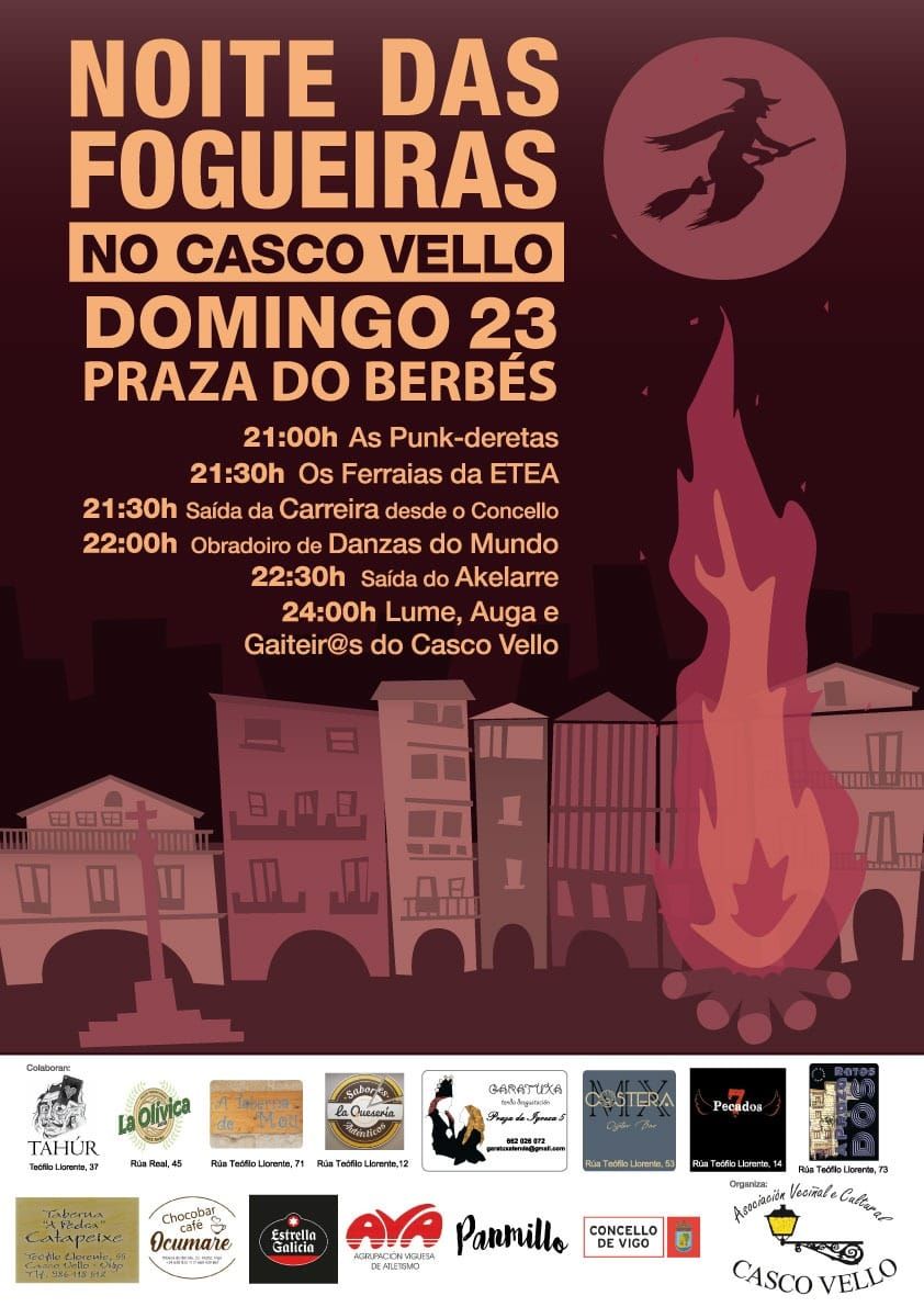 Programas de la fiesta de San Juan en Vigo 2024: Casco Vello (O Berbés)
