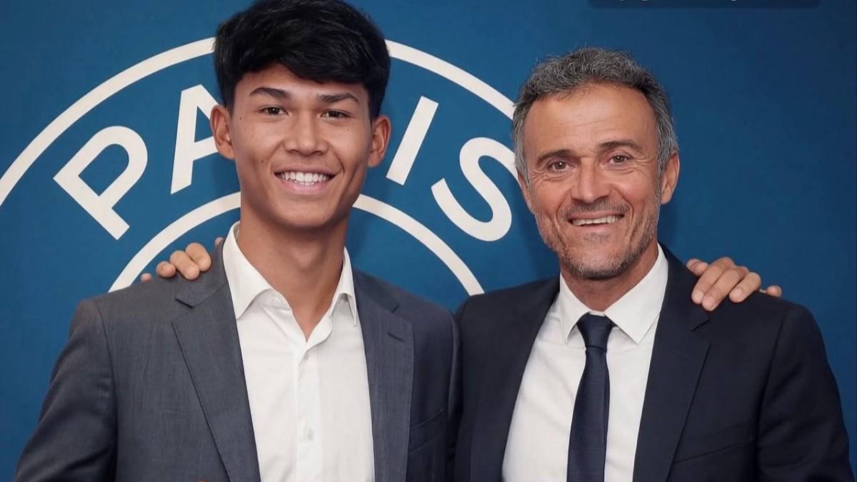 Dro, con Luis Enrique