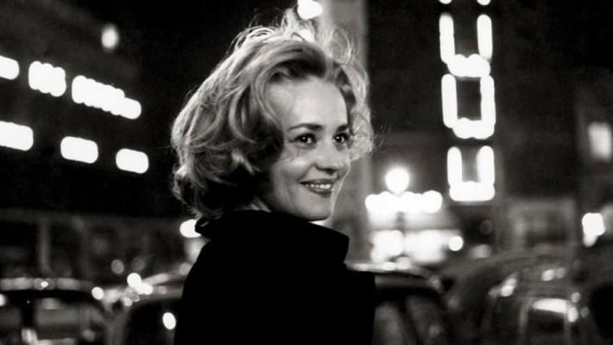 La actriz Jeanne Moreau en un fotograma de la película &#039;Ascensor para el Cadalso&#039;.