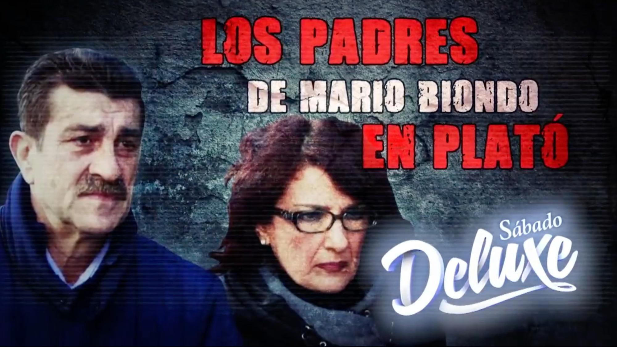 Imagen de la promo de la entrevista en el 'Deluxe' a los padres de Mario Biondo