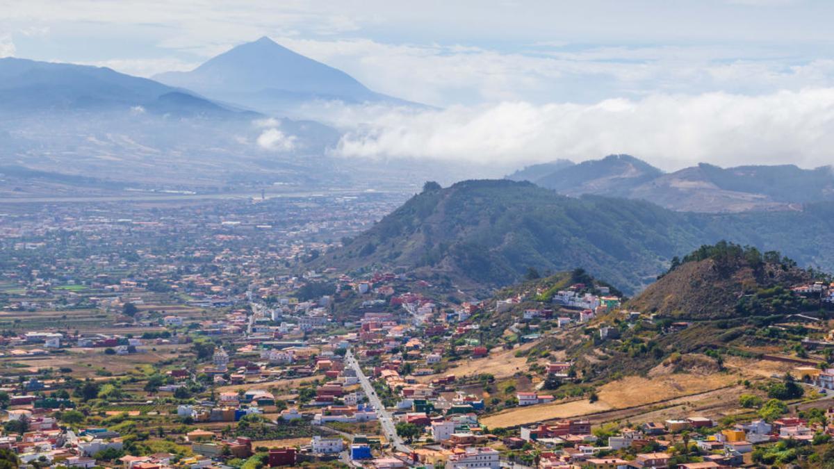 Panorámica del municipio de La Laguna desde Las Mercedes.