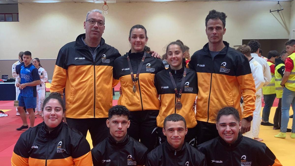 La selección de la ULPGC durante el Campeonato de España Universitario en Salamanca