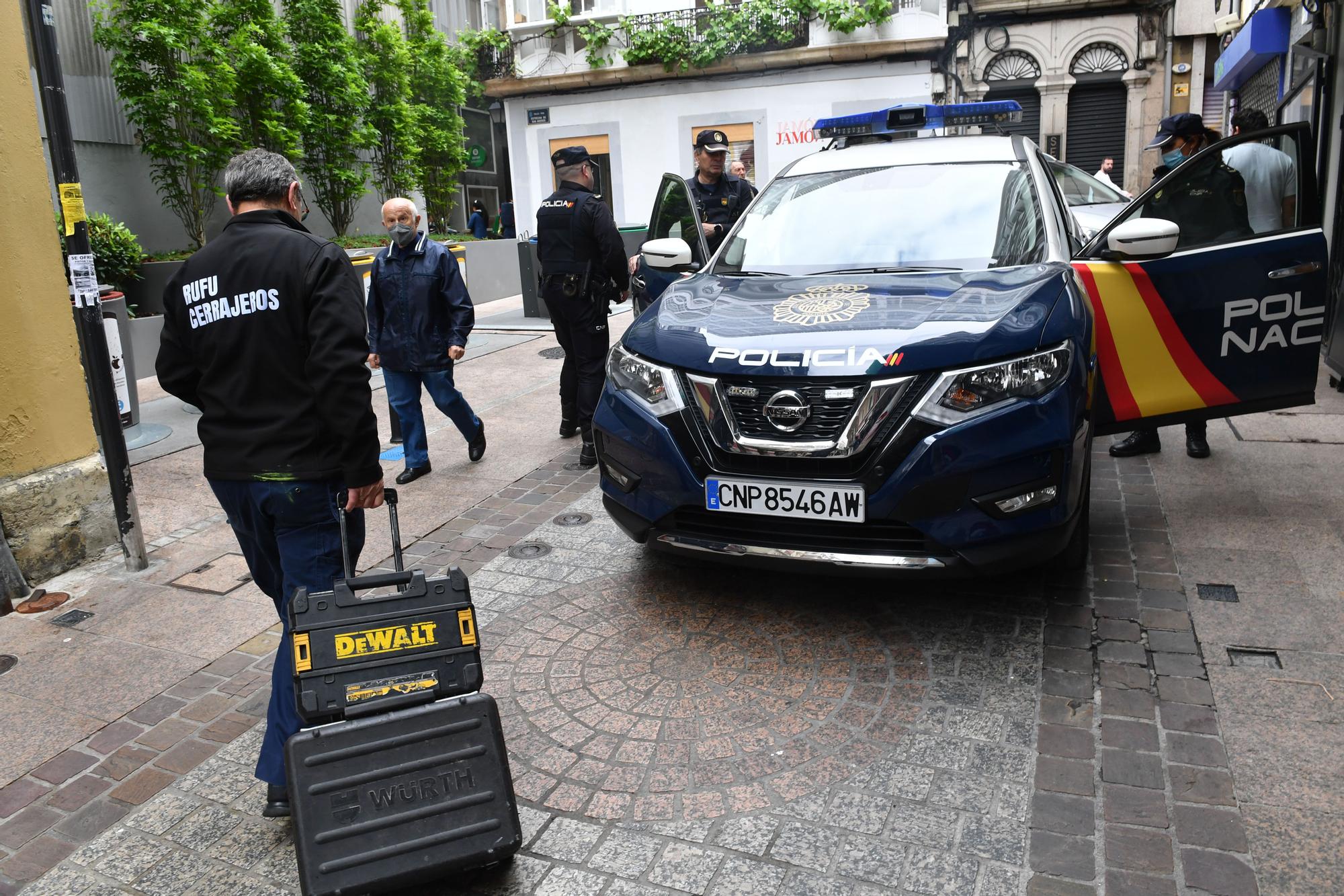 Un detenido en A Coruña en el desalojo de un piso 'okupado' en la calle Barrera