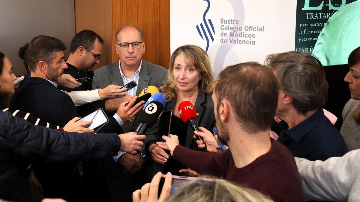 Presentación del balance del Ilustre Colegio de Médicos de València.