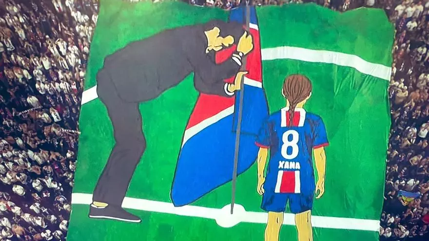 Pelos de punta: El homenaje de los aficionados del PSG en recuerdo de la hija de Luis Enrique