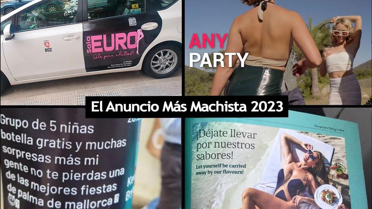 Imágenes de los cuatro anuncios nominados por Facua al más machista de 2023