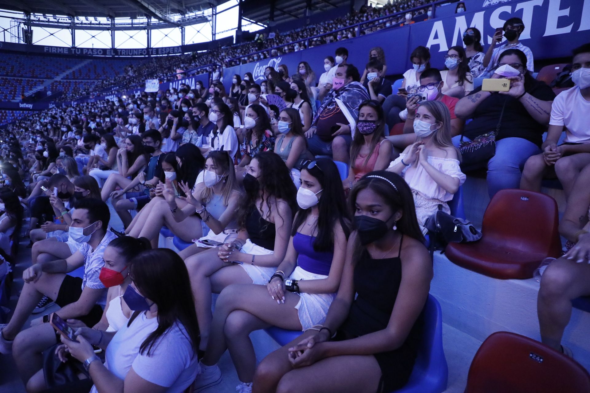 Concierto de Aitana en València, el último antes de la reducción de aforo