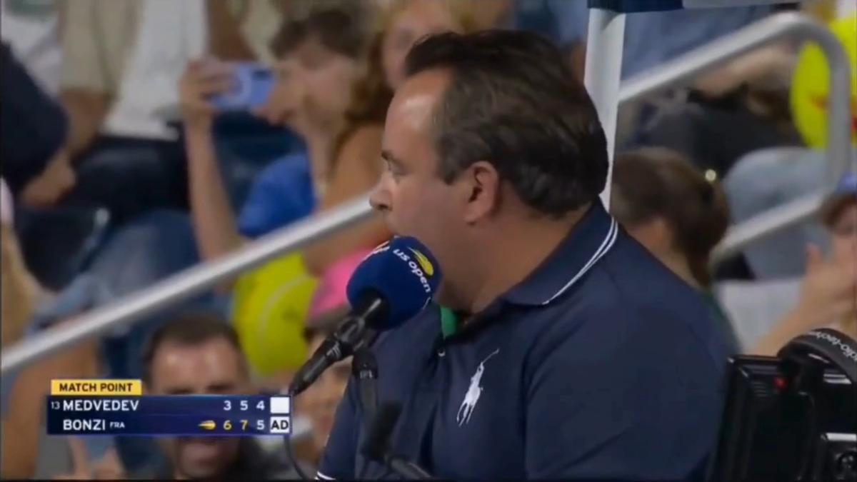 Escenas humiliantes en el partido de Medvedev y Bonzi en el US Open