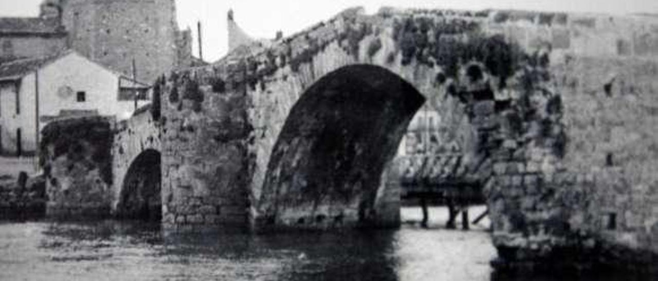 Antiguo puente de San Sebastián, en Avilés.