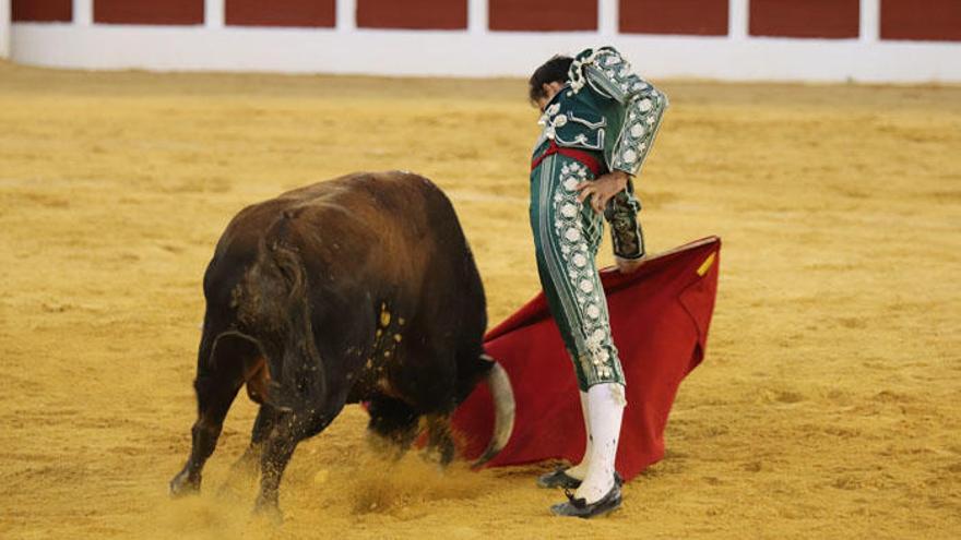 El malagueño Fortes, durante la Goyesca de ayer en Antequera.