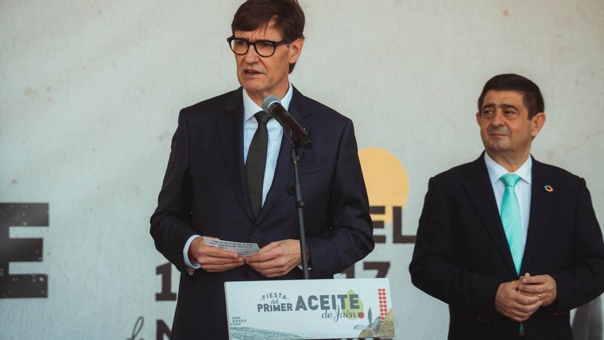 El presidente de la Generalitat, Salvador Illa, en la Festa del Primer Oli de Jaén