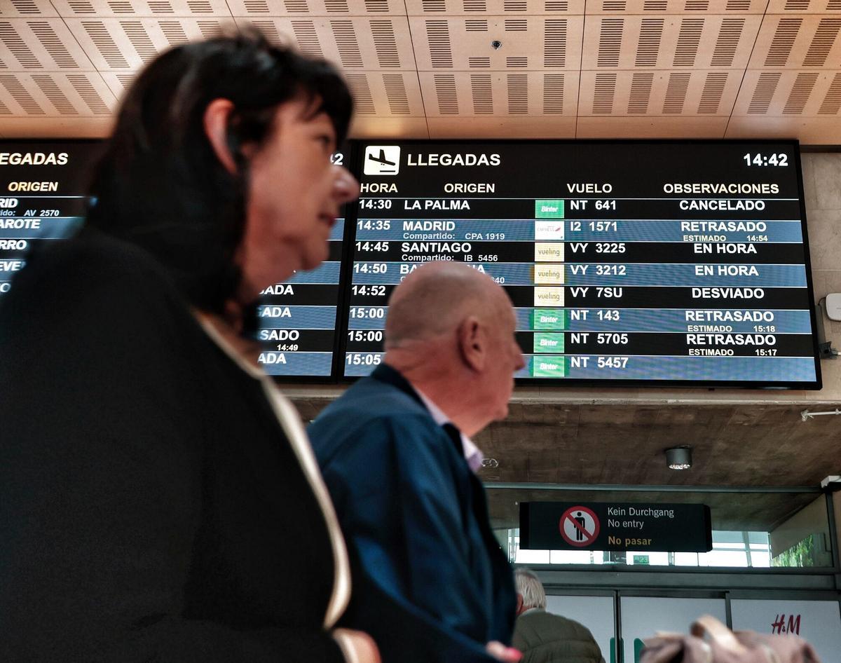 Retrasos y vuelos cancelados en Los Rodeos Retrasos y vuelos cancelados en Los Rodeos