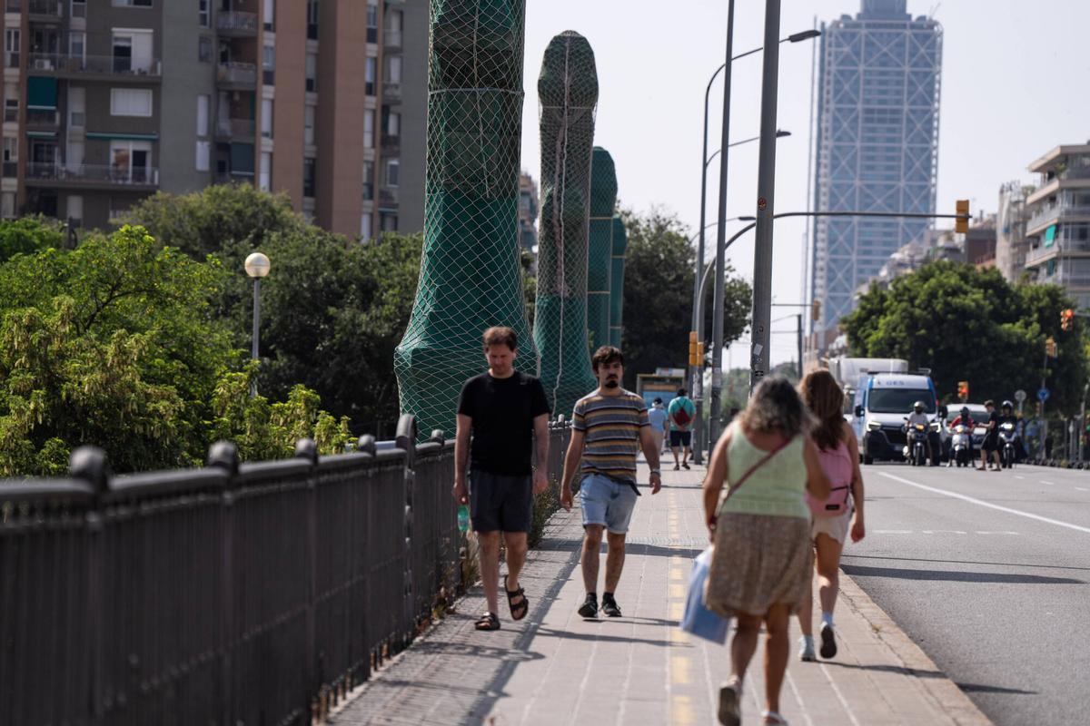 BARCELONA 12/06/2025 Barcelona. Barcelona rehabilita el Puente de Marina. FOTO de ZOWY VOETEN