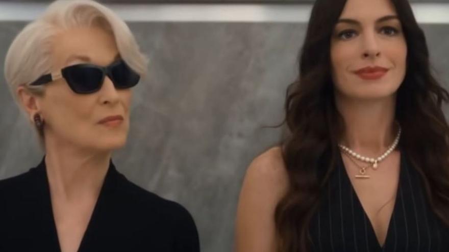 Meryl Streep y Anne Hataway, en el ‘trailer’ de ‘El diablo viste de Prada 2’.