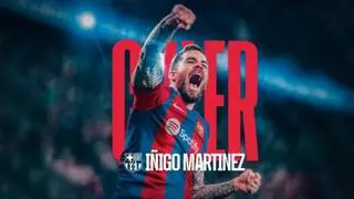 Los detalles de la presentación de Íñigo Martínez con el Barça