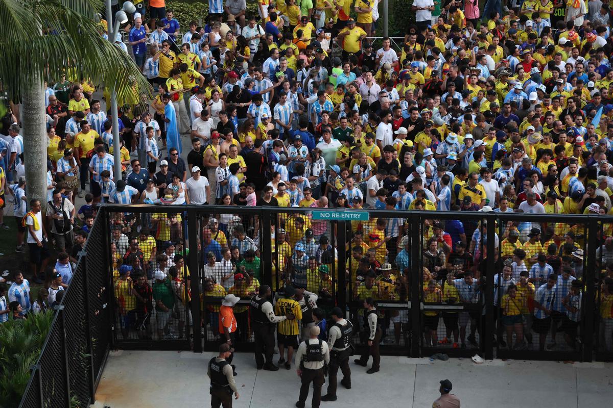 Los incidentes en el estadio de la final de la Copa América