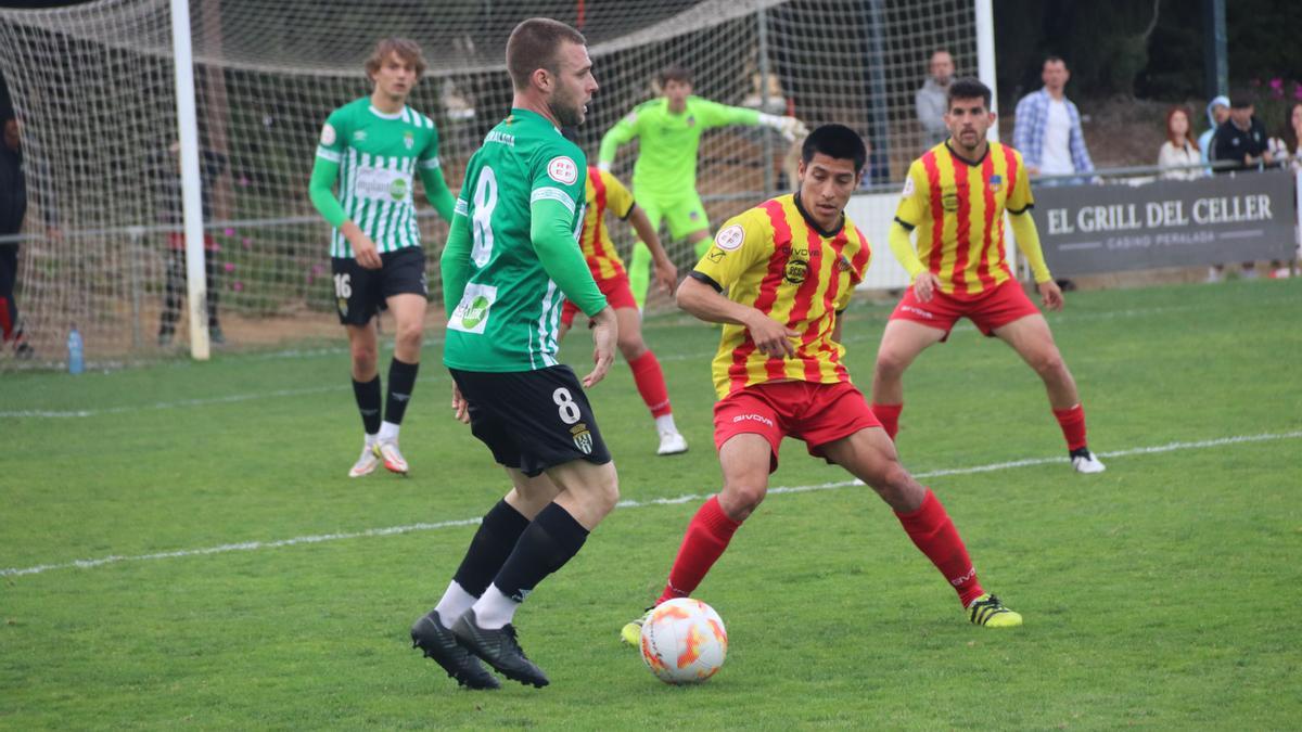 Gelmà, en una jugada del Peralada-Sant Andreu