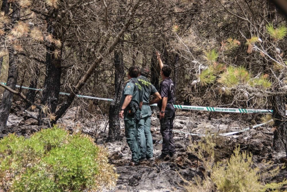 Incendio en la Vall de Gallinera