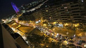 Retencions per l’operació sortida a la Gran Via de Barcelona.