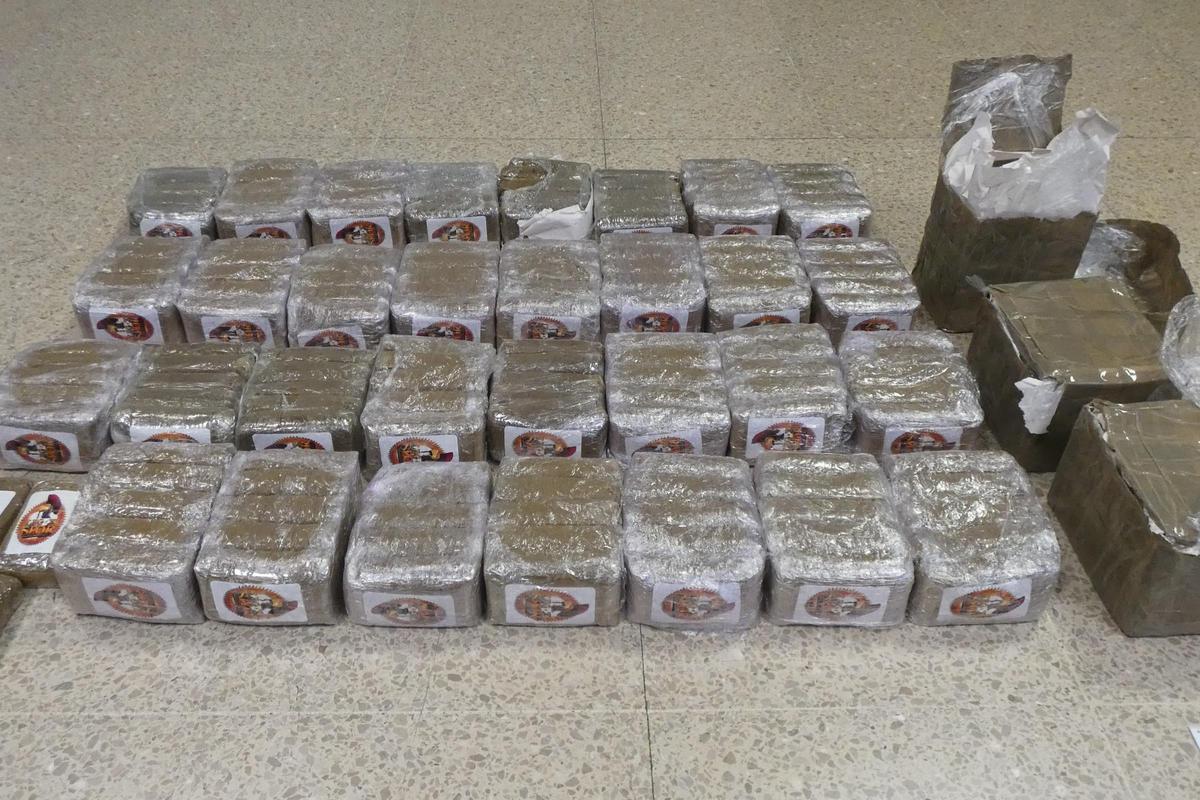 La droga intervinguda pels Mossos a l'AP-7 a Agullana.