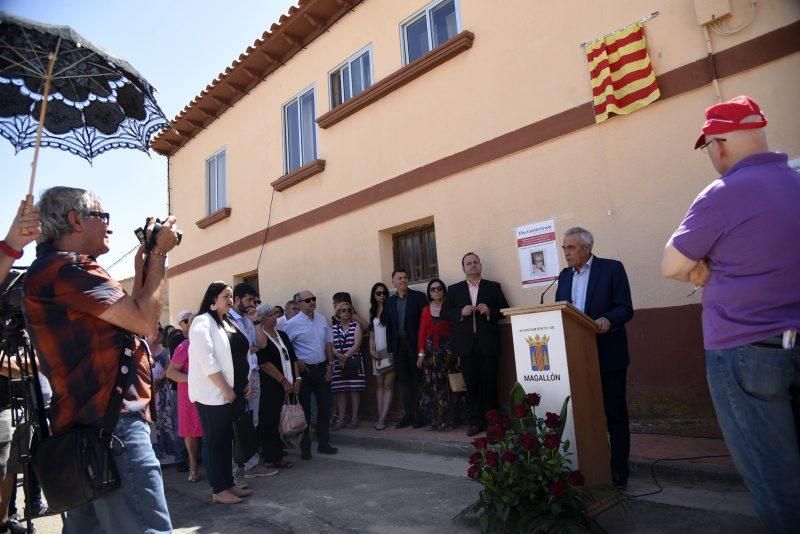 Magallón rinde homenaje a Elisa Garrido, miembro de la Resistencia