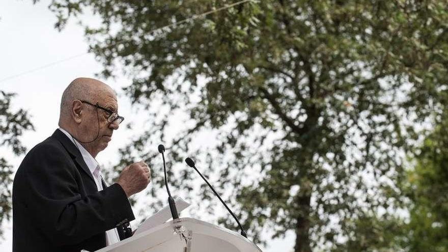 Ferrín, durante la Festa da Palabra Silenciada, en una foto de archivo. // Brais Lorenzo