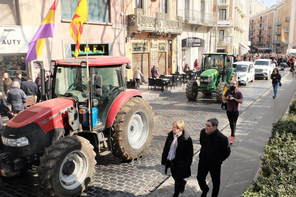 Concentració i tractorada a Figueres