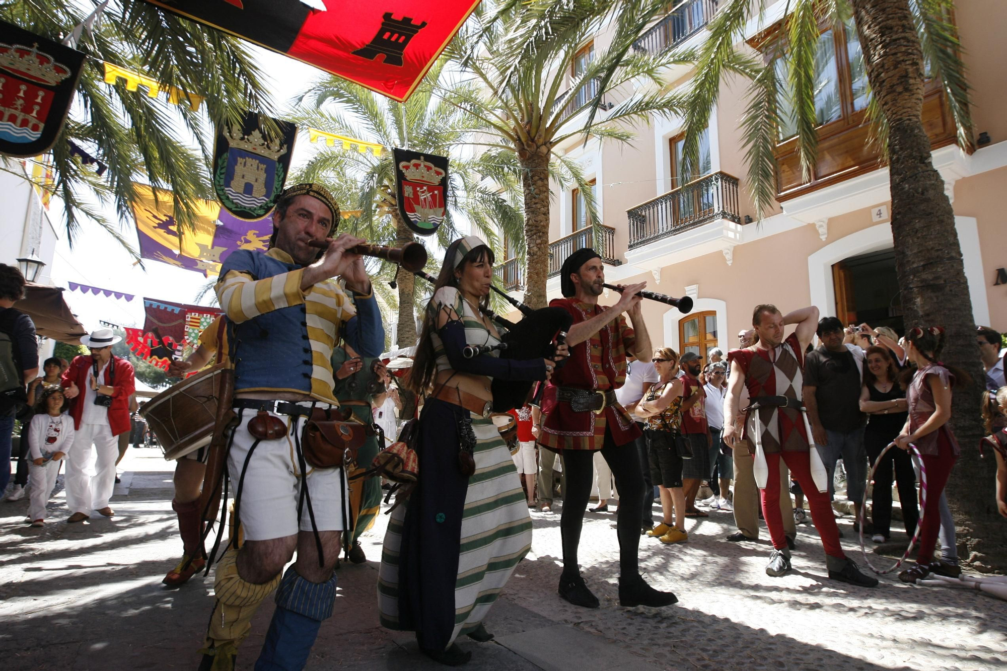 Edición de 2009 de la Feria Medieval de Ibiza.