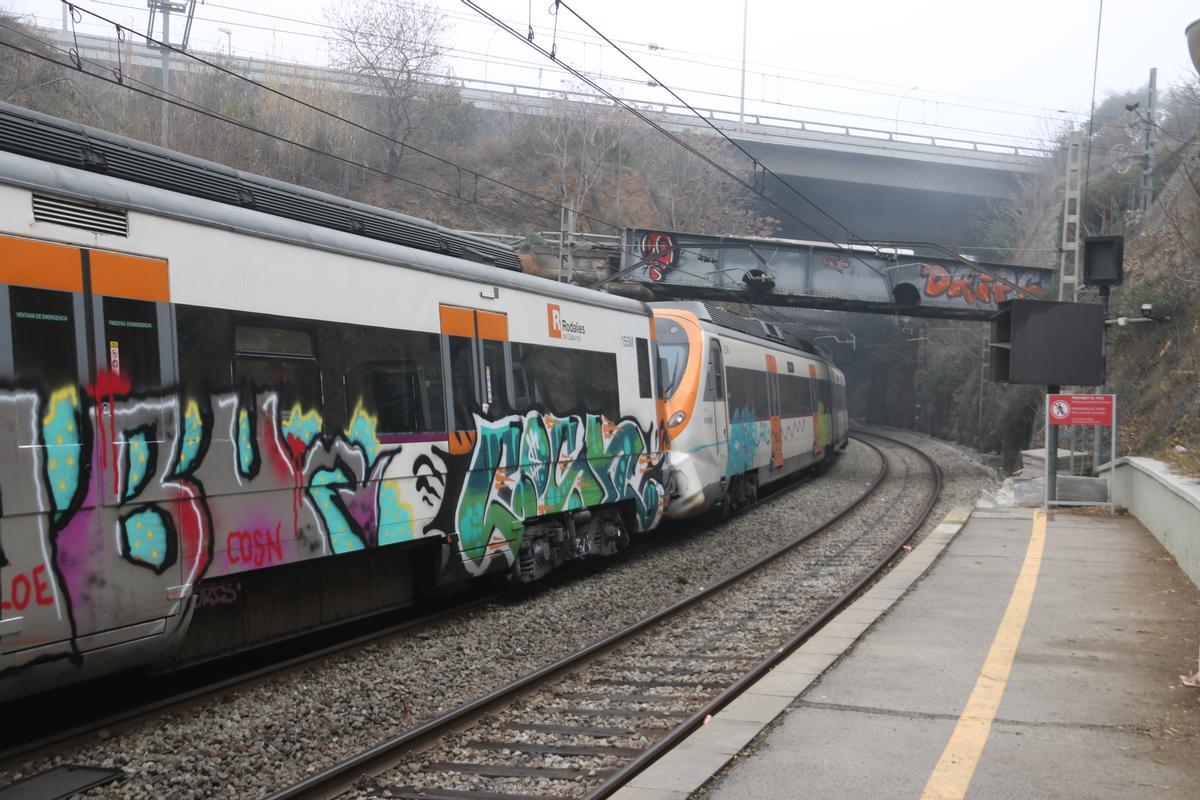 Choque de trenes en la estación de Montcada i Reixac-Manresa