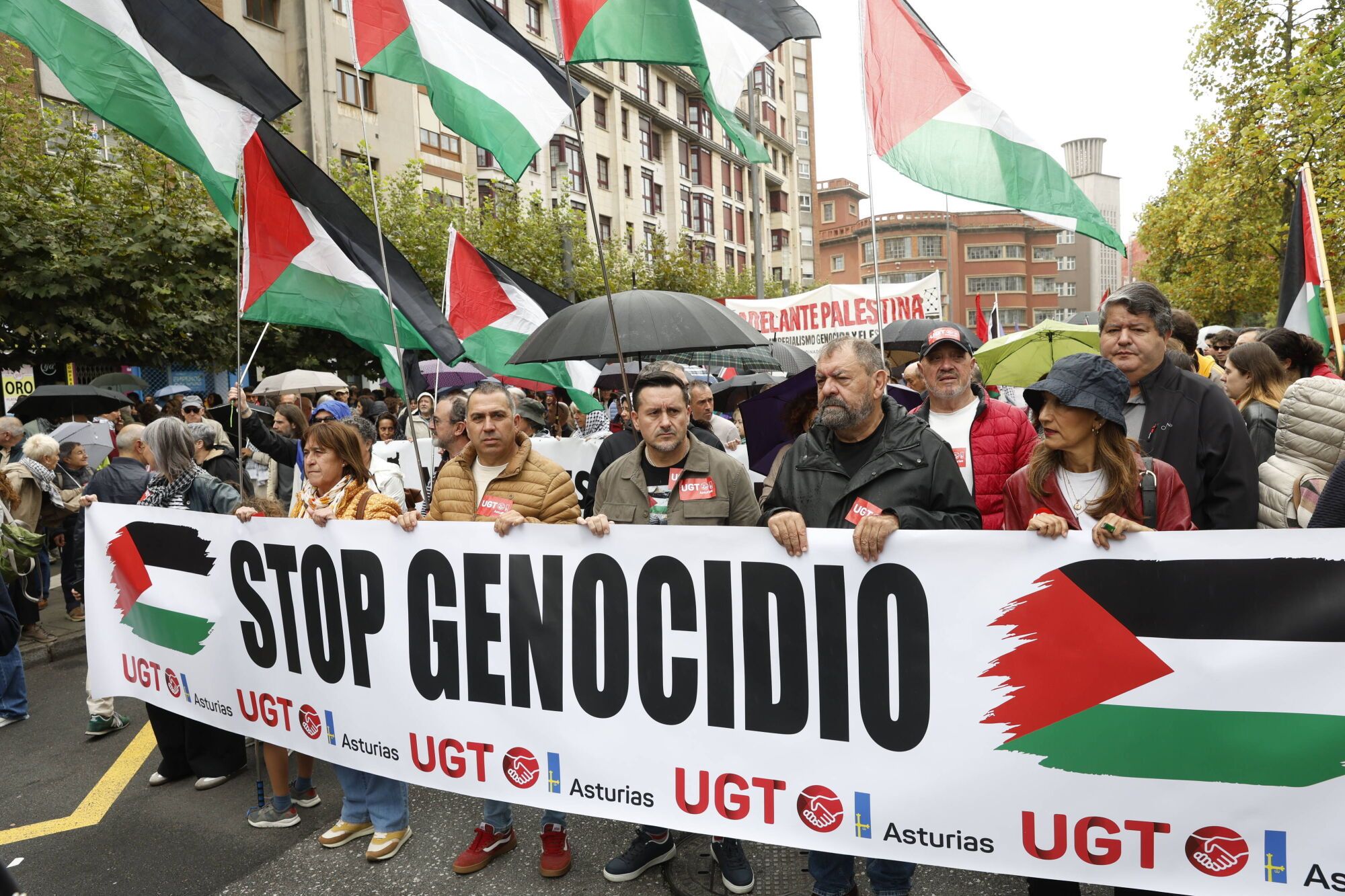 Manifestación a favor de Palestina.