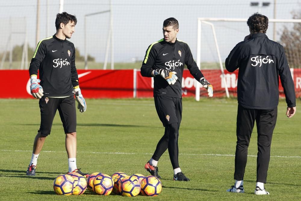 Entrenamiento del Sporting de Gijón