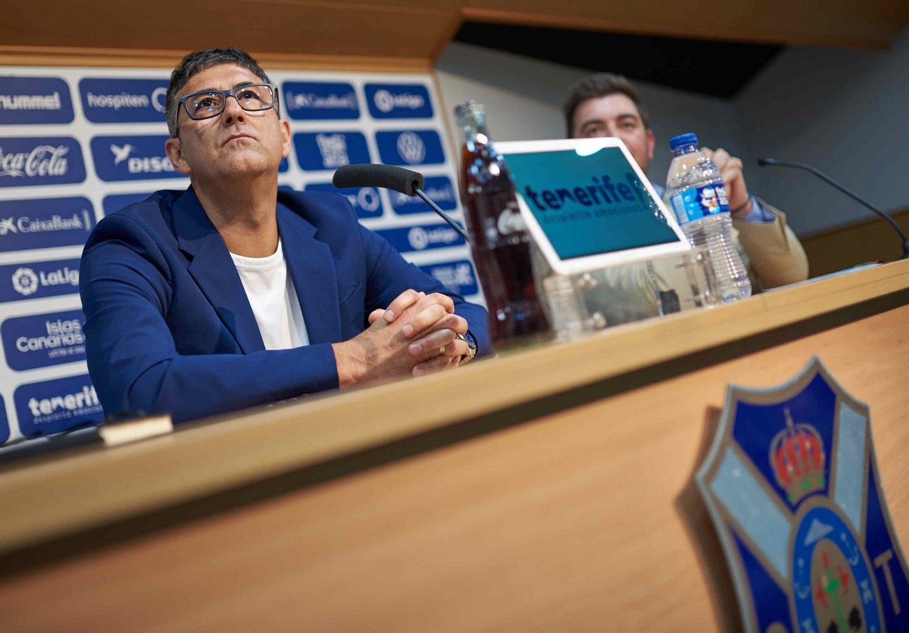 Presentación del nuevo director deportivo del CD Tenerife, Mauro Pérez