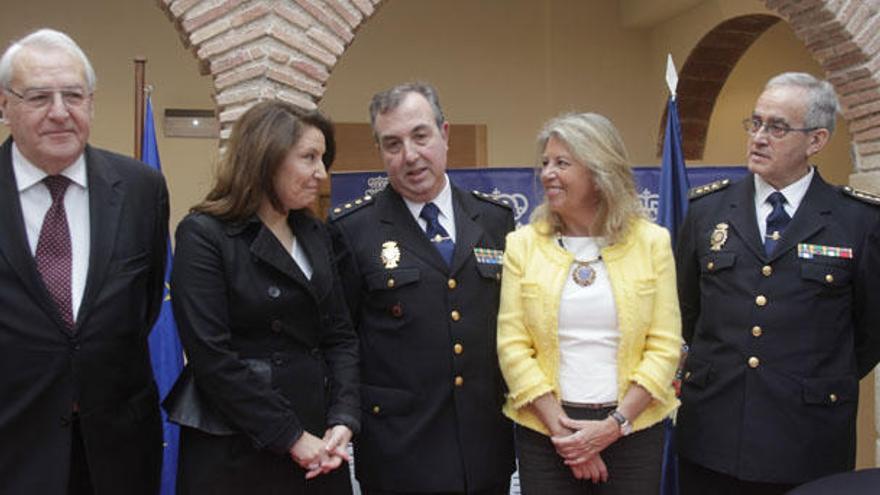 Jorge Hernández Mollar, Carmen Crespo, Miguel Vaquero y la alcaldesa marbellí.