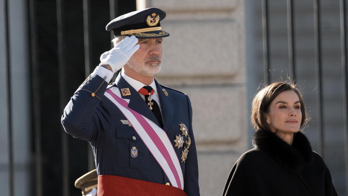 Así ha sonado el himno de España durante la Pascua Militar presidida por Felipe VI