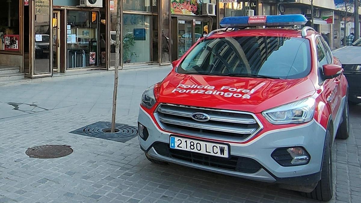 Imagen de un vehículo de la Policía Foral de Navarra.