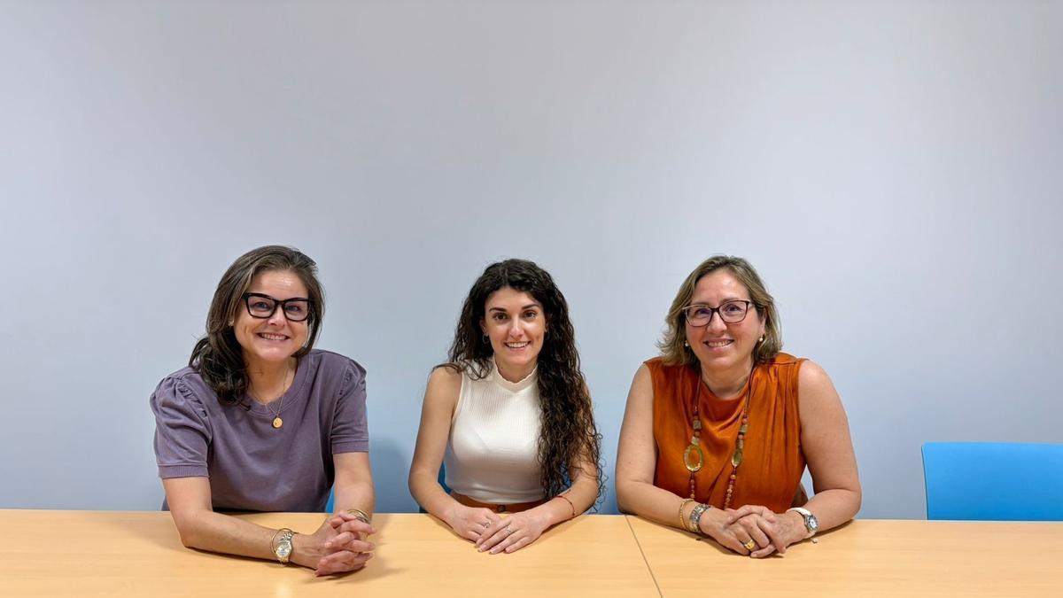 María Jesús Periago, Rocío González-Barrio y Lorena Sánchez-Martínez, investigadoras involucradas en el proyecto de la UMU