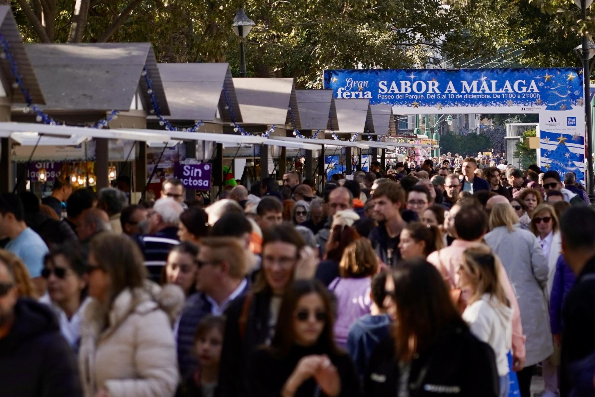 El Málaga CF visita la feria Sabor a Málaga