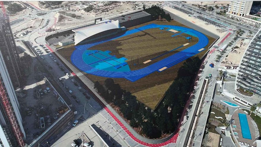Los trámites pendientes para que la nueva pista de atletismo de Benidorm sea realidad