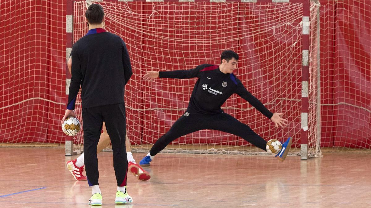 Filip Saric, trabajo extra este miércoles en la Ciutat Esportiva