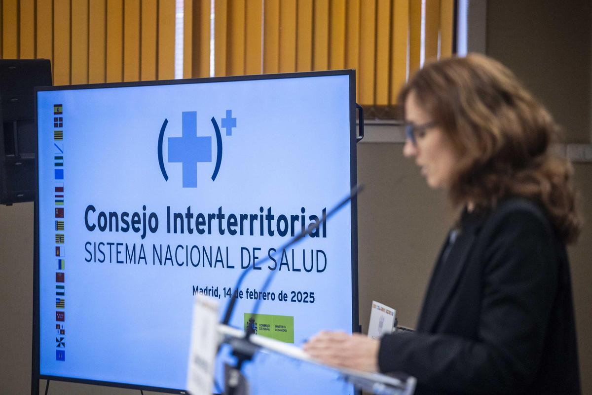 Mónica García, en la rueda de prensa