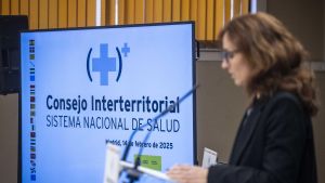 Mónica García, en la rueda de prensa