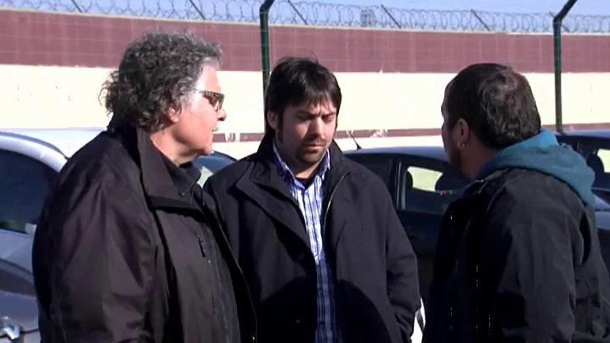 Joan Tardá y David Fernández visitan a Otegi en la prisión de Logroño
