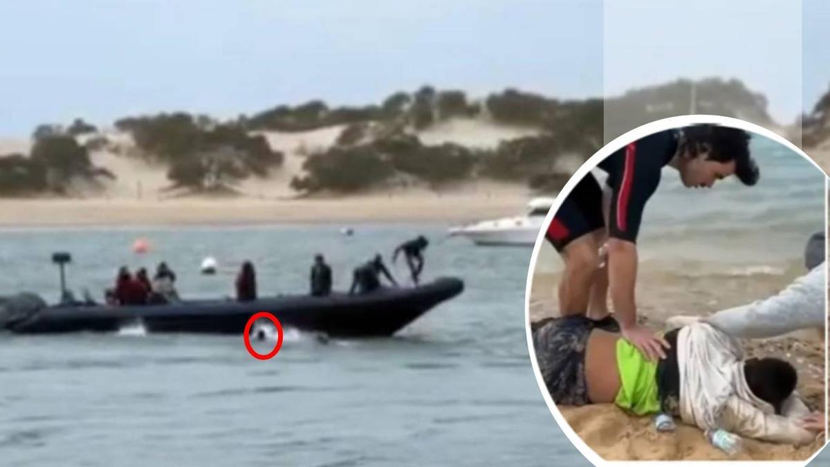 La narcolancha que huyó tras obligar a tirarse al mar a 35 inmigrantes en Cádiz