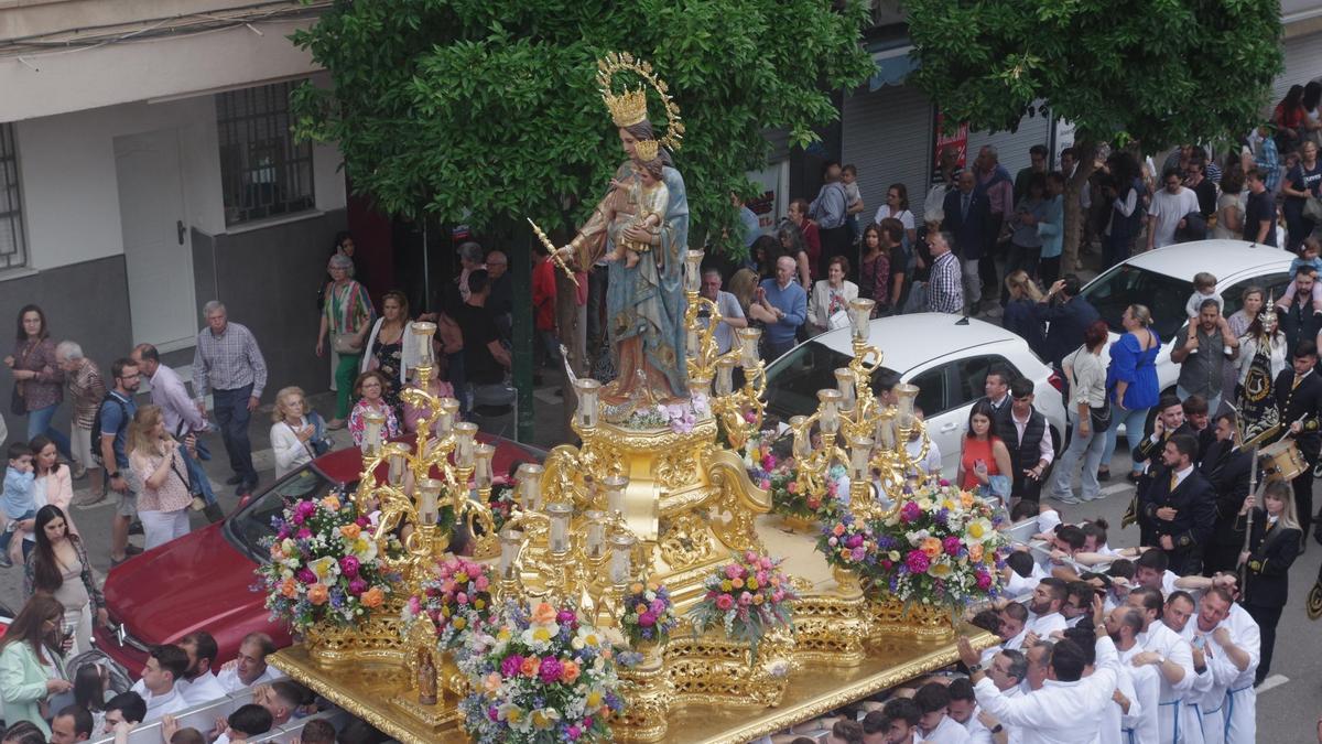 La procesión de María Auxiliadora, en 2023.