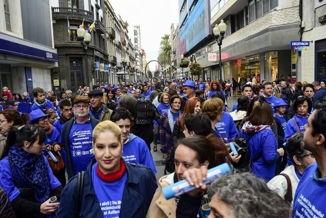 Marcha azul para celebrar el Dia Mundial de ...